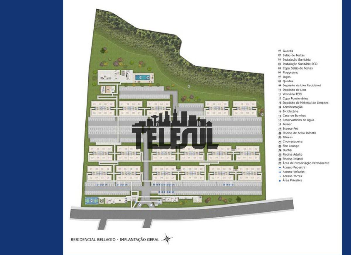Apartamento, Imaculada Conceição, 2 Quartos, 1 Vaga