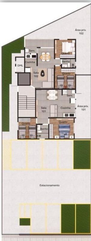 Apartamento, Parque Xangri-lá, 2 Quartos, 1 Vaga