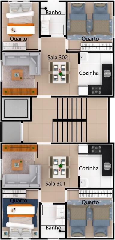 Apartamento, Miramar (barreiro), 2 Quartos, 1 Vaga
