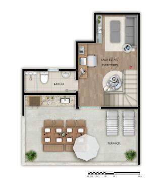 Apartamento, Planalto, 2 Quartos, 2 Vagas