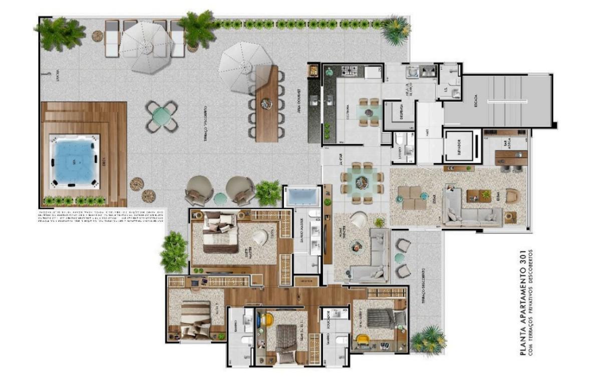 Apartamento, Castelo, 4 Quartos, 4 Vagas, 2 Suítes