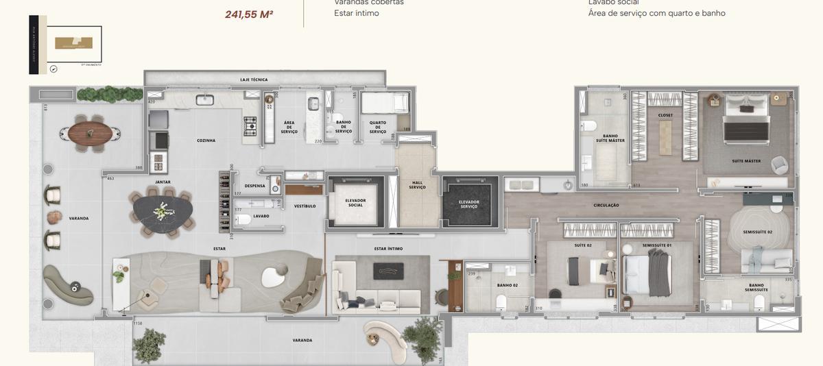 Apartamento, Lourdes, 4 Quartos, 3 Vagas, 3 Suítes