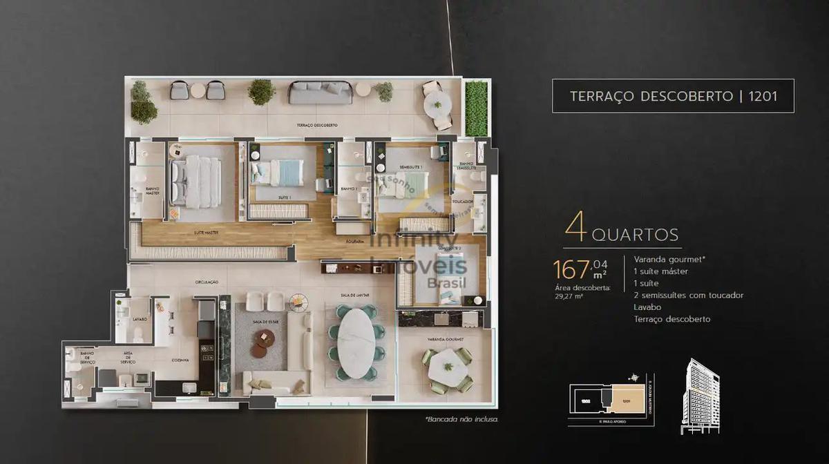 Apartamento, Santo Antônio, 4 Quartos
