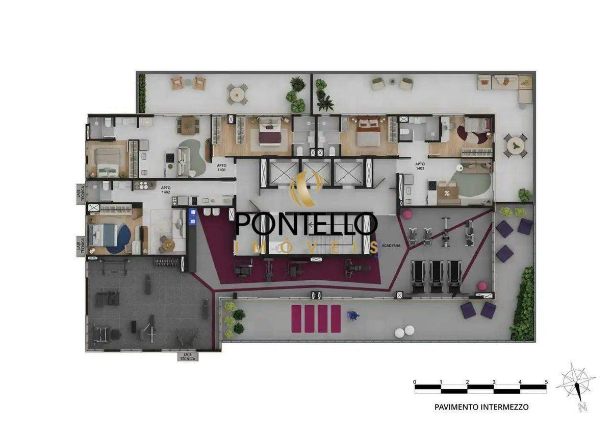 Apartamento, Savassi, 1 Quarto, 0 Vaga
