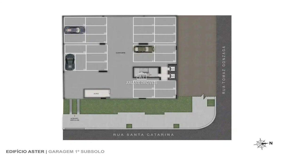 Apartamento, Lourdes, 3 Quartos, 2 Vagas, 1 Suíte