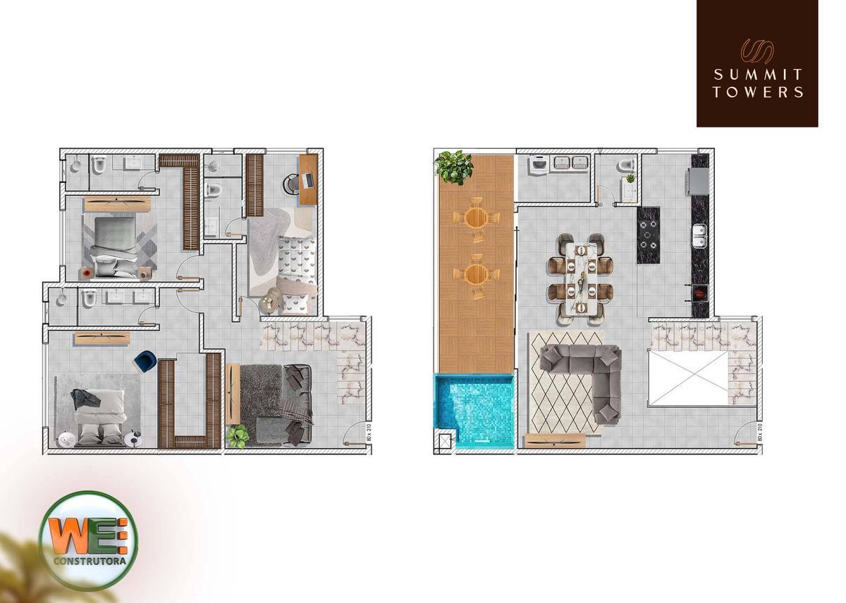 Apartamento, Horto, 3 Quartos, 0 Vaga