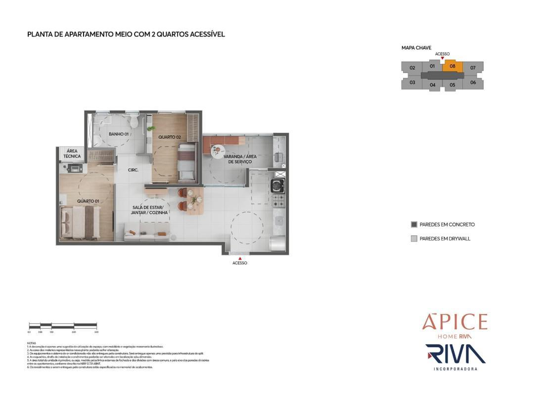 Apartamento, Dom Cabral, 2 Quartos, 1 Vaga, 1 Suíte