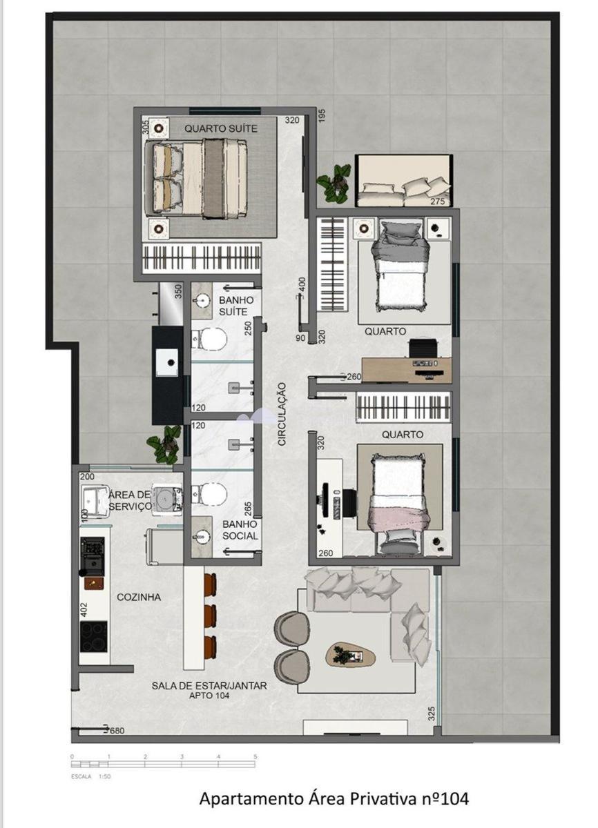 Apartamento, Santa Amélia, 3 Quartos, 2 Vagas, 1 Suíte