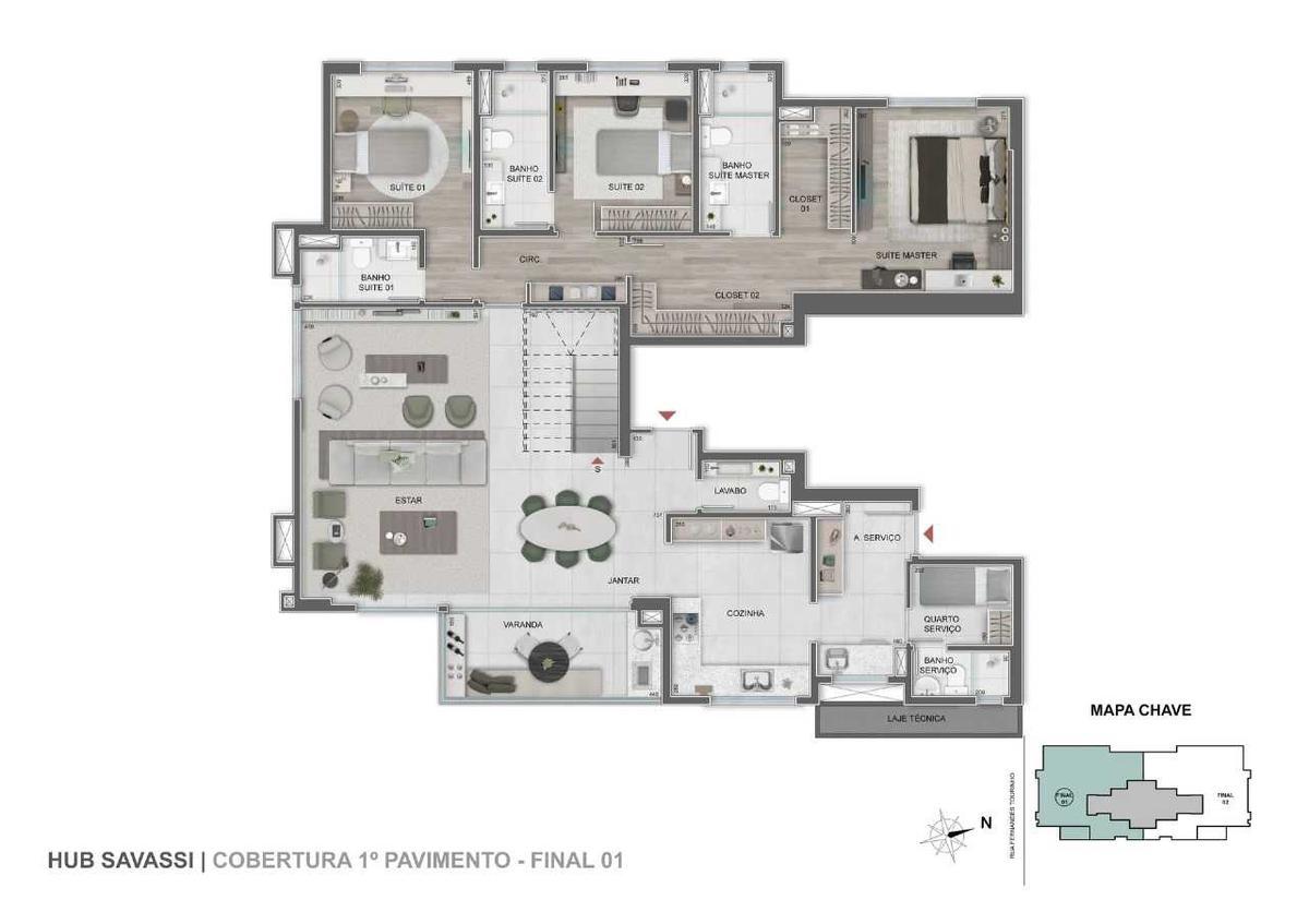 Apartamento, Savassi, 4 Quartos, 3 Vagas
