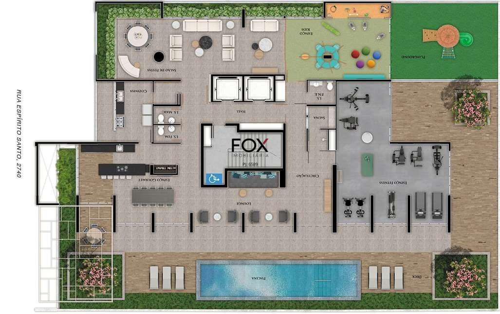 Apartamento, Lourdes, 3 Quartos, 2 Vagas, 1 Suíte