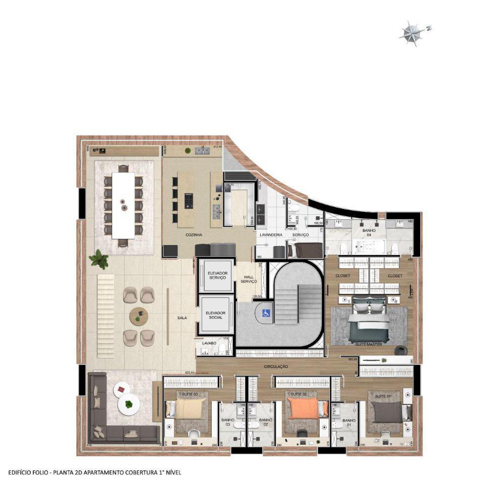 Apartamento, Lourdes, 4 Quartos, 4 Vagas, 4 Suítes