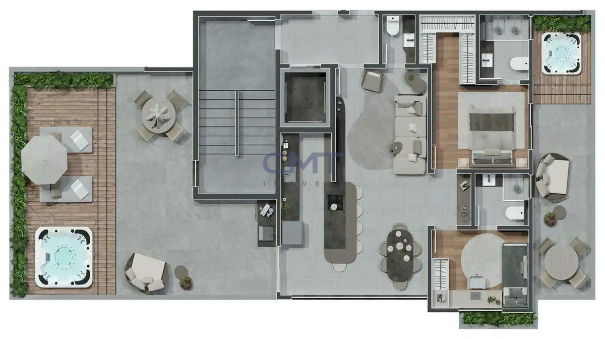 Cobertura, Santo Antônio, 2 Quartos, 2 Vagas, 2 Suítes