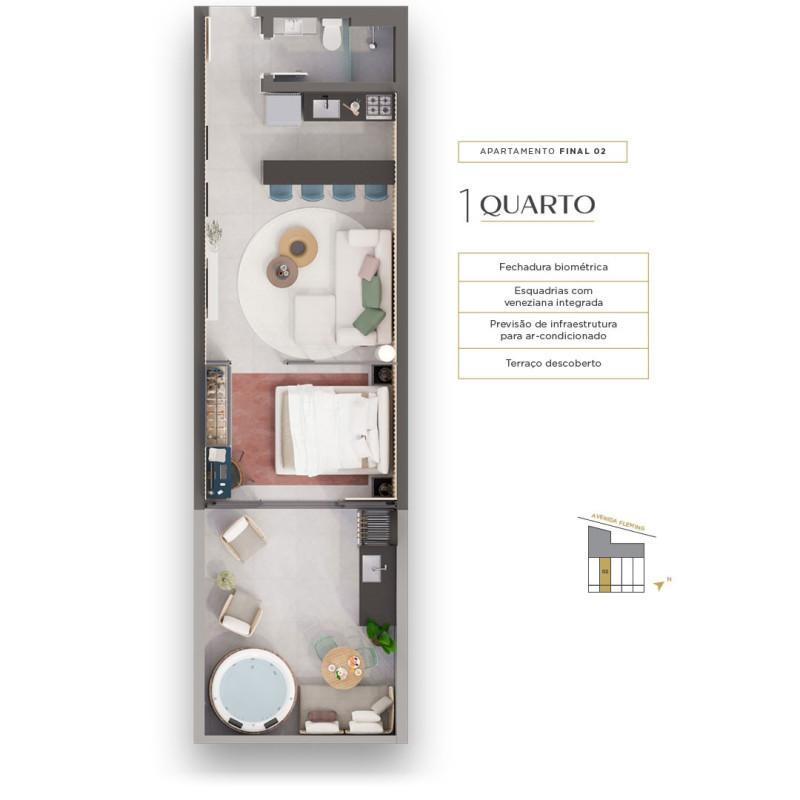 Apartamento, Ouro Preto, 1 Quarto, 1 Vaga