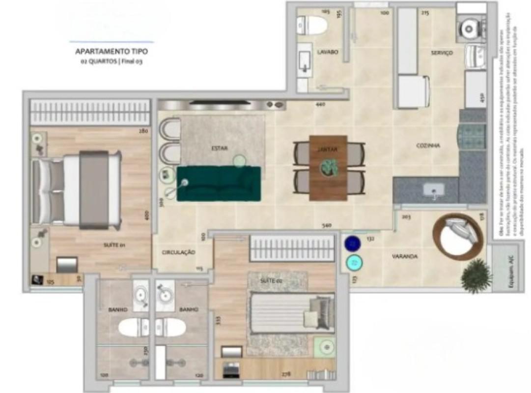 Apartamento, Gutierrez, 2 Quartos, 1 Vaga, 2 Suítes