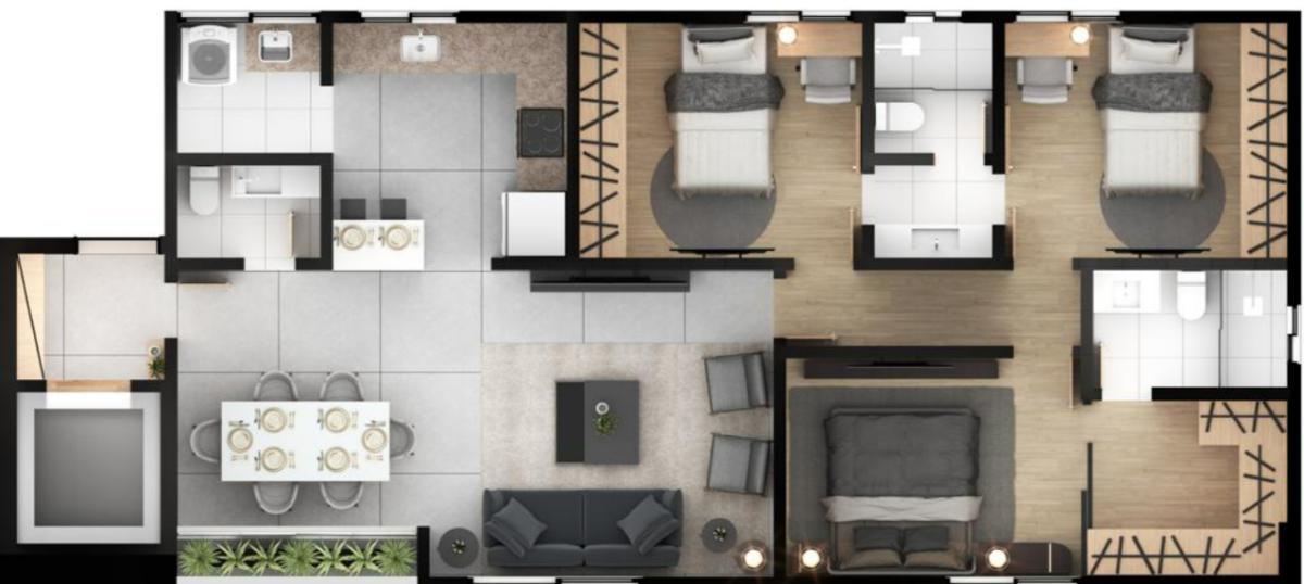 Apartamento, Luxemburgo, 3 Quartos, 2 Vagas, 2 Suítes