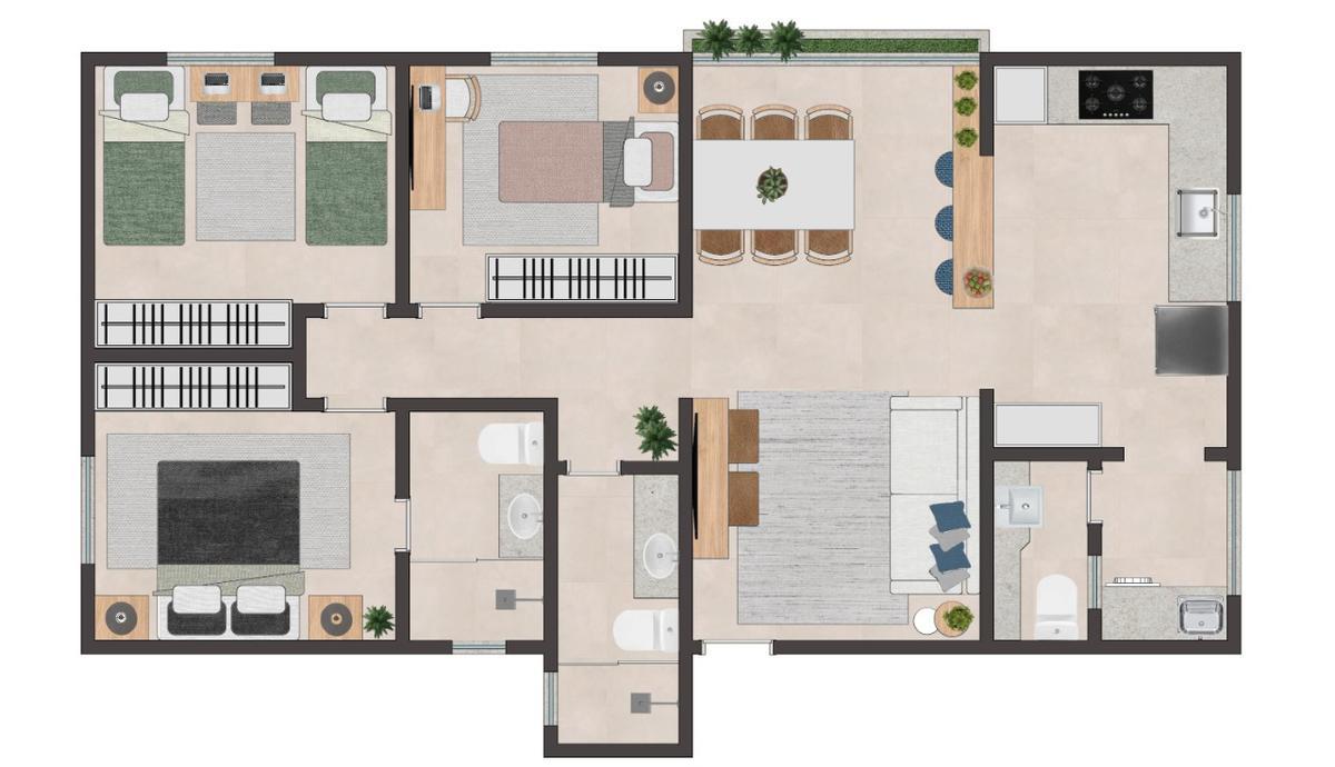 Apartamento, Barreiro, 3 Quartos, 2 Vagas, 1 Suíte