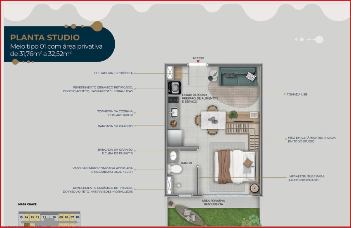 Apartamento, São Cristóvão, 1 Quarto, 0 Vaga, 1 Suíte