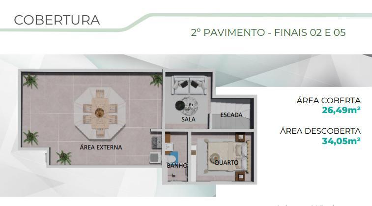 Apartamento, Santa Mônica, 2 Quartos, 2 Vagas, 1 Suíte