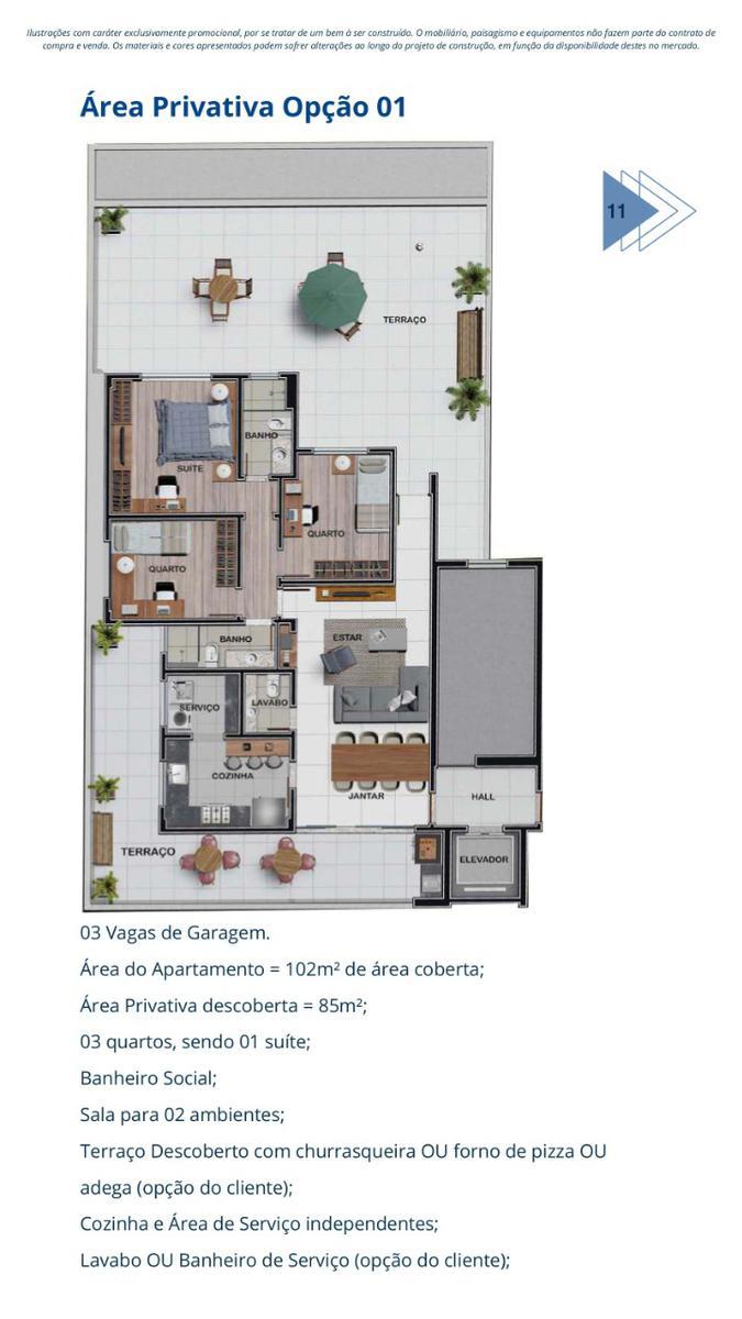 Apartamento, Caiçaras, 3 Quartos, 1 Vaga, 1 Suíte