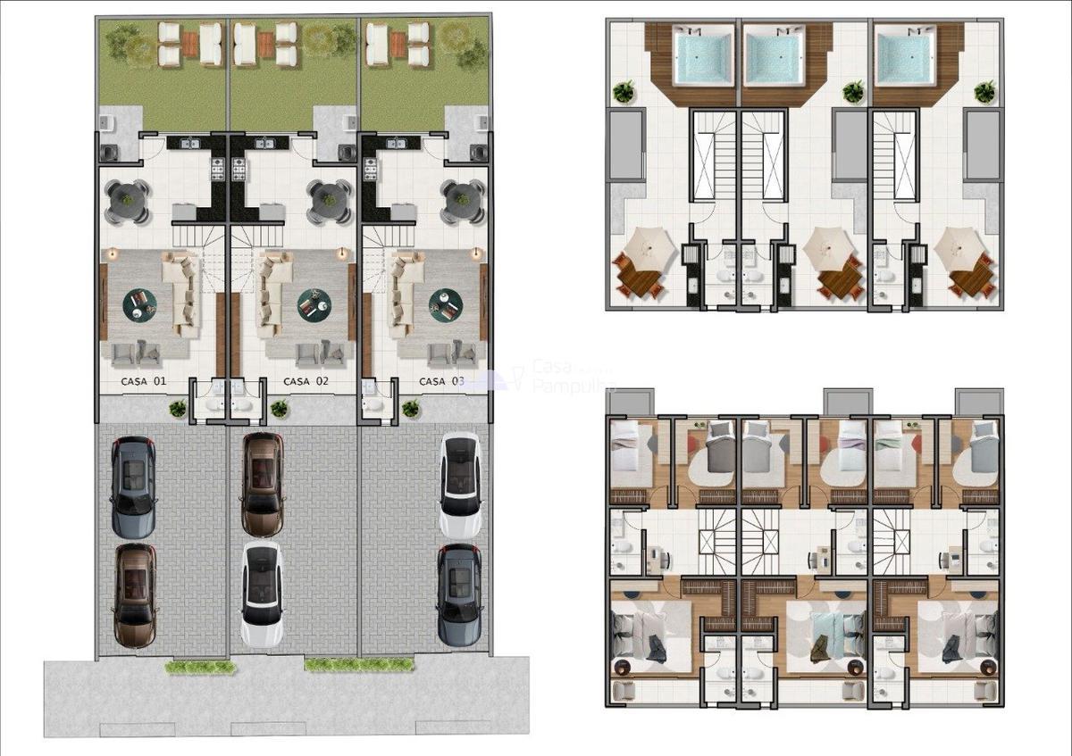 Casa, Santa Mônica, 3 Quartos, 4 Vagas, 1 Suíte