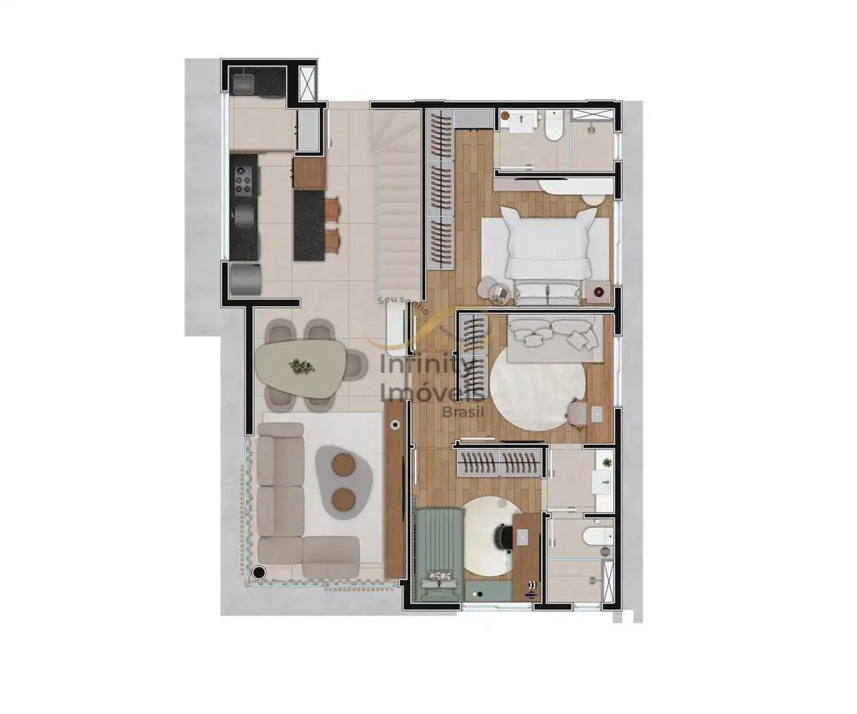 Apartamento, Serra, 3 Quartos
