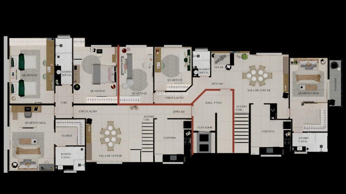 Apartamento, Riacho das Pedras, 3 Quartos, 2 Vagas, 1 Suíte