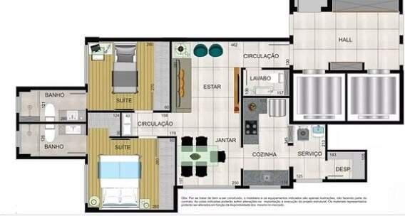 Apartamento, Vila Paris, 3 Quartos, 2 Vagas, 2 Suítes