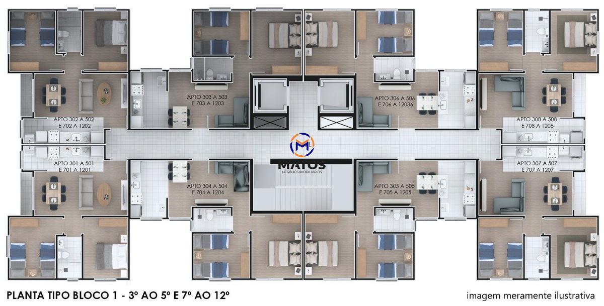 Apartamento, Canaã, 2 Quartos, 1 Vaga