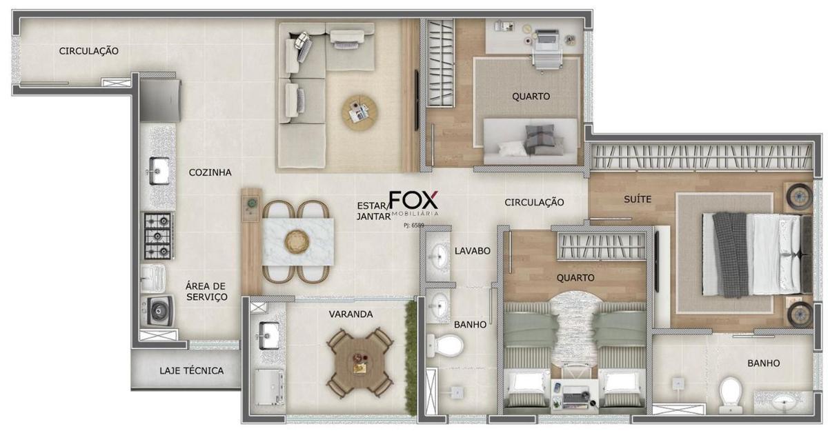 Apartamento, Serra, 2 Quartos, 1 Vaga, 1 Suíte