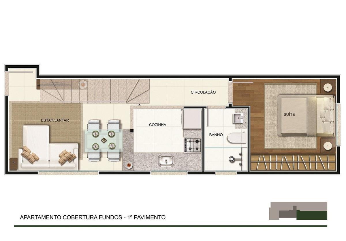 Cobertura, Anchieta, 1 Quarto, 2 Vagas