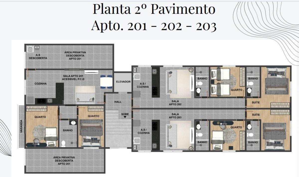 Apartamento, Amazonas, 2 Quartos, 1 Vaga, 1 Suíte
