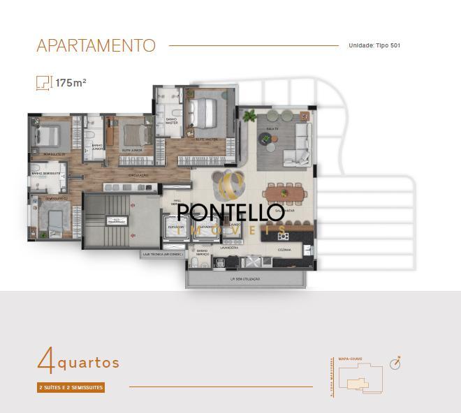 Apartamento, Ouro Preto, 4 Quartos, 4 Vagas, 4 Suítes