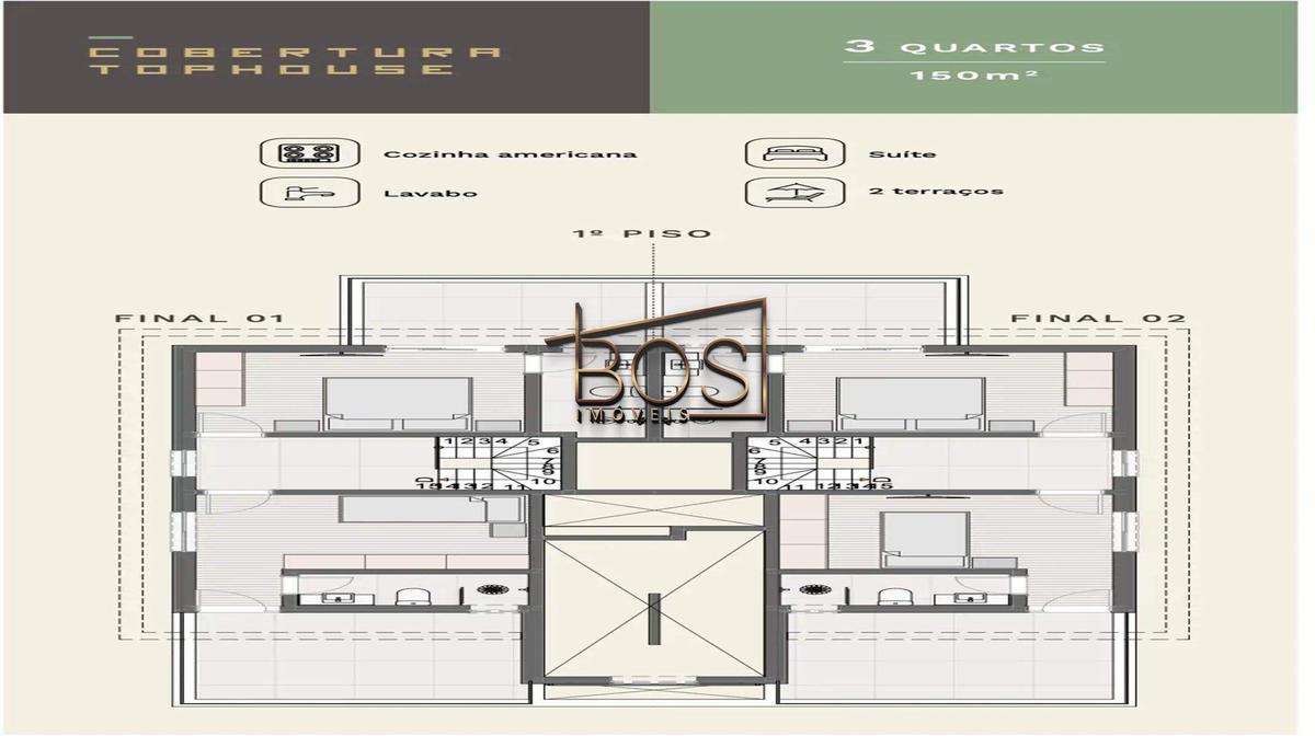 Apartamento, Carmo, 3 Quartos, 2 Vagas