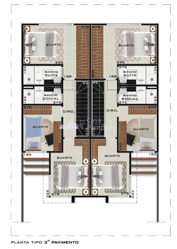 Casa, Santa Amélia, 3 Quartos, 2 Vagas, 1 Suíte