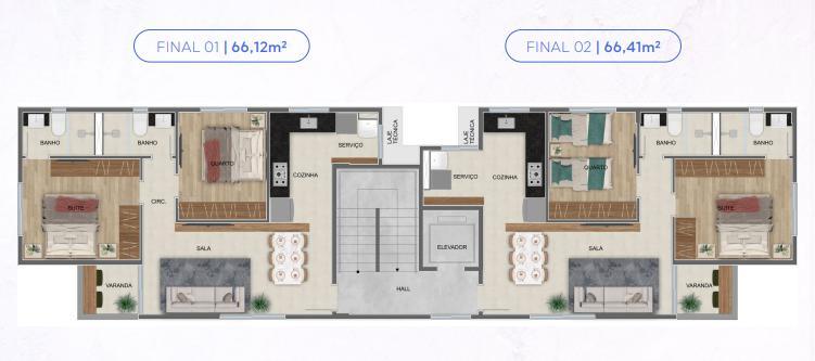 Apartamento, Barroca, 2 Quartos, 1 Vaga, 1 Suíte