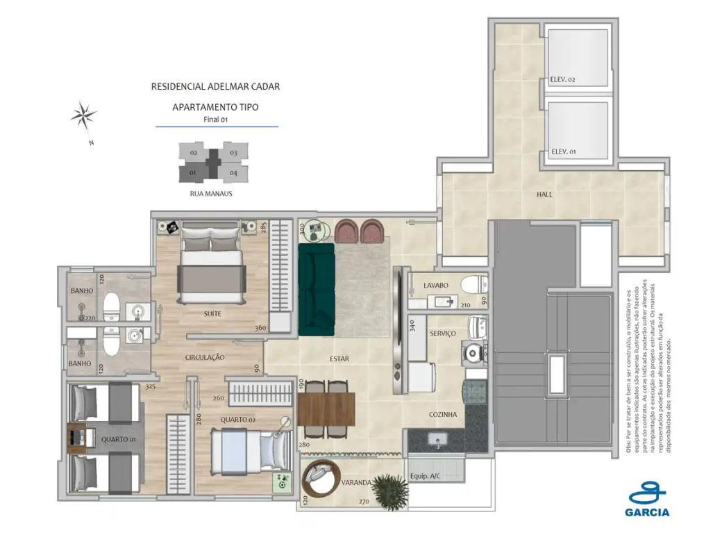 Apartamento, Santa Efigênia, 3 Quartos, 2 Vagas, 1 Suíte
