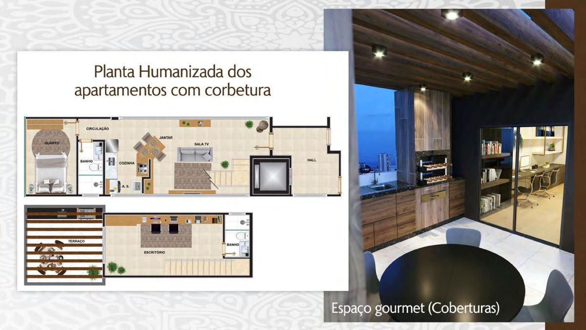 Cobertura, Lourdes, 2 Quartos, 2 Vagas, 1 Suíte