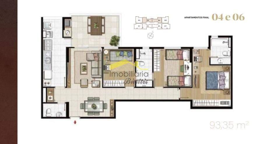 Apartamento, Vila da Serra, 3 Quartos, 2 Vagas, 1 Suíte