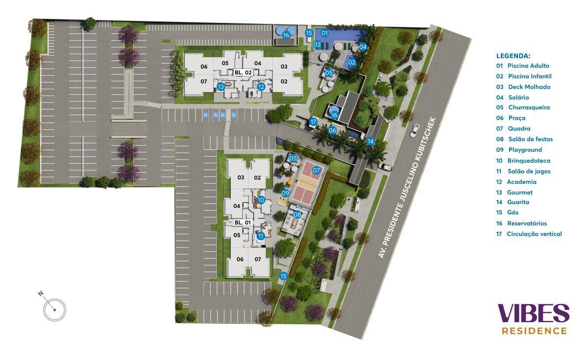 Apartamento, Califórnia, 3 Quartos, 0 Vaga, 1 Suíte