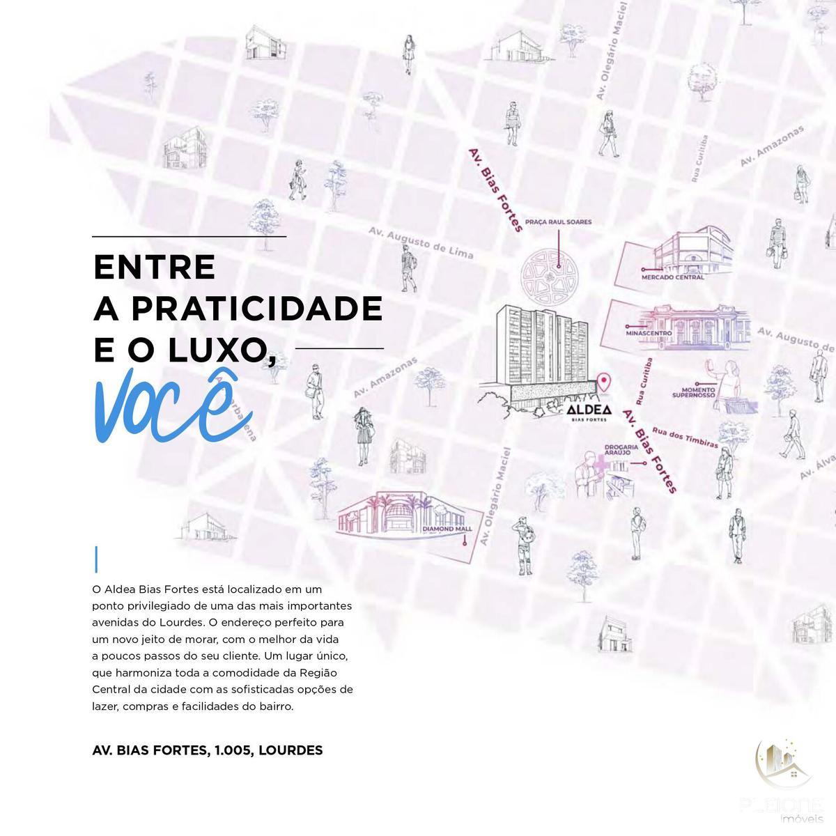 Apartamento, Lourdes, 2 Quartos, 1 Vaga