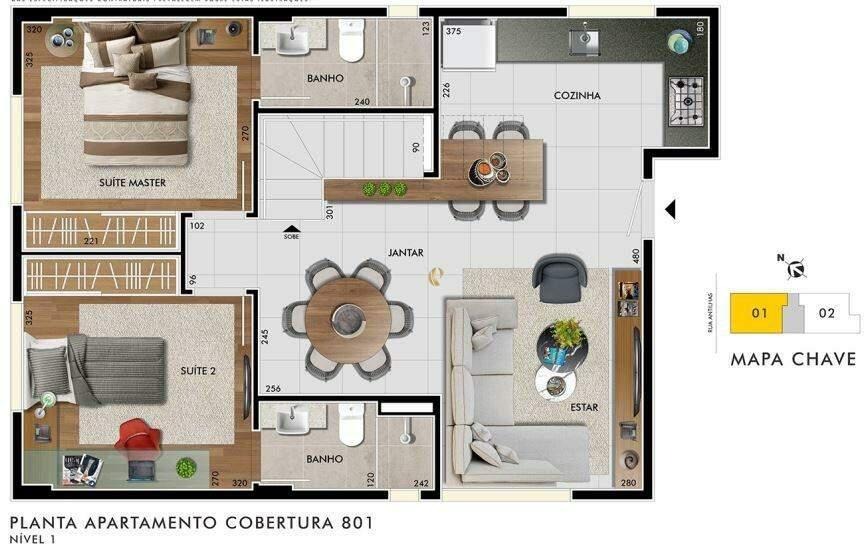Cobertura, Sion, 2 Quartos, 2 Vagas, 2 Suítes