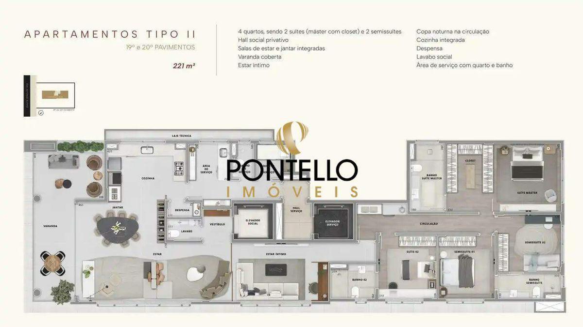 Apartamento, Lourdes, 4 Quartos, 3 Vagas, 2 Suítes
