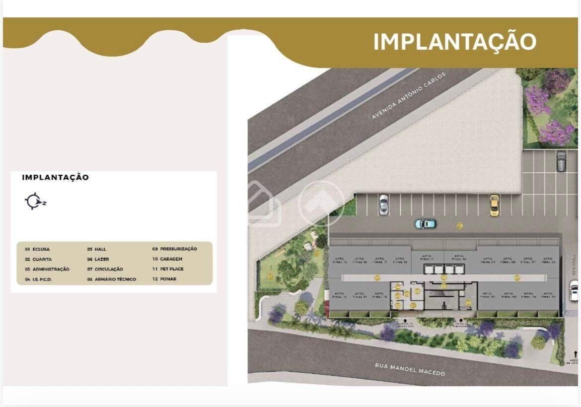 Apartamento, São Cristóvão, 1 Quarto, 1 Vaga