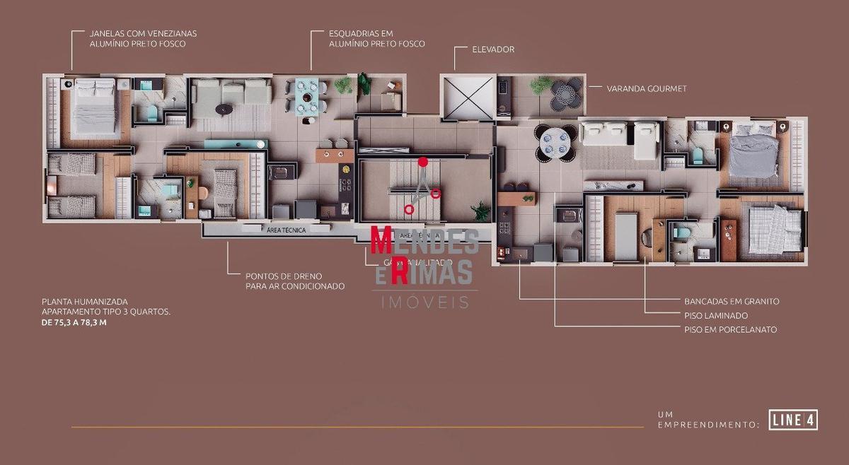 Apartamento, Sagrada Família, 3 Quartos, 2 Vagas, 1 Suíte