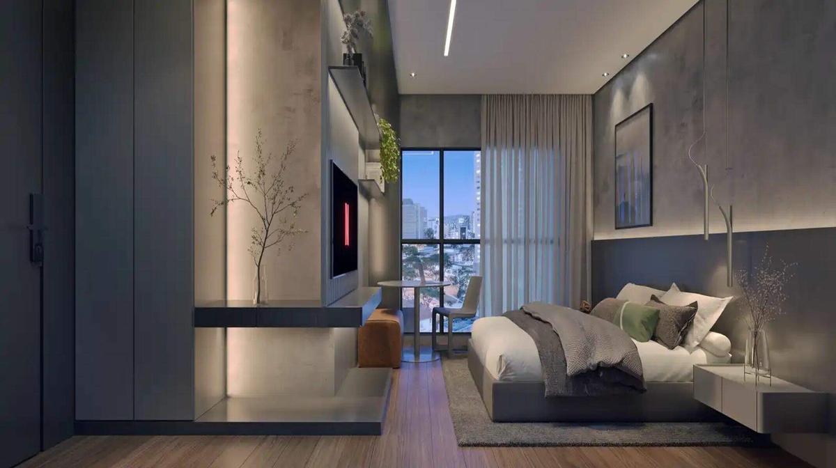 Apartamento, Lourdes, 1 Quarto, 0 Vaga, 1 Suíte