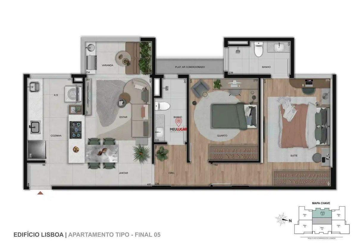Apartamento, Barreiro, 2 Quartos, 1 Vaga, 1 Suíte
