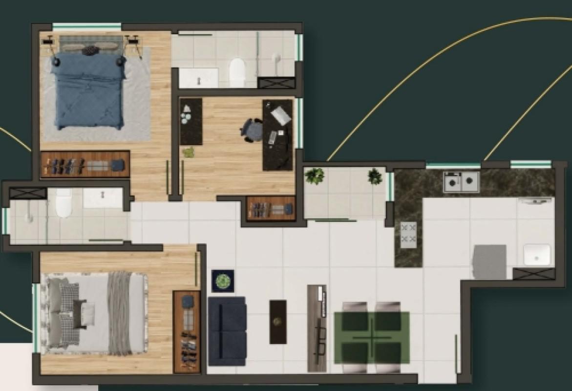 Apartamento, Serra, 3 Quartos, 2 Vagas, 2 Suítes