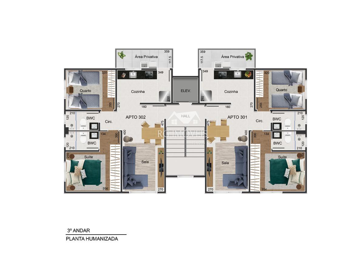 Cobertura, Araguaia, 3 Quartos, 1 Vaga, 1 Suíte