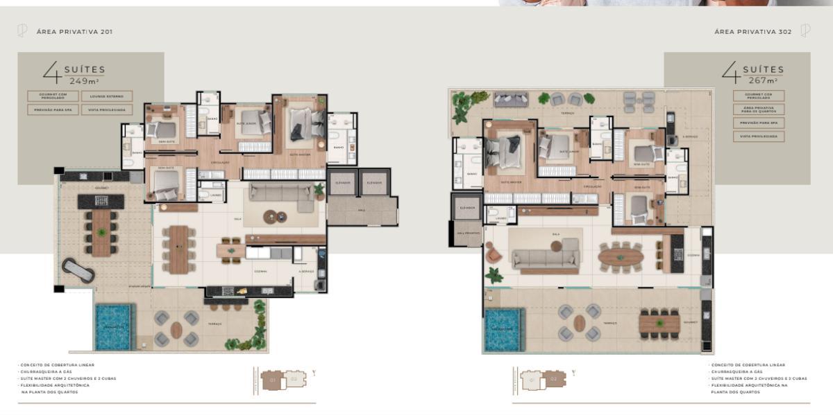 Apartamento, Ouro Preto, 4 Quartos, 4 Vagas, 4 Suítes