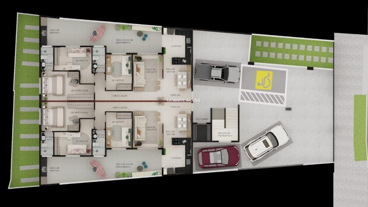 Apartamento, Riacho das Pedras, 3 Quartos, 2 Vagas, 1 Suíte